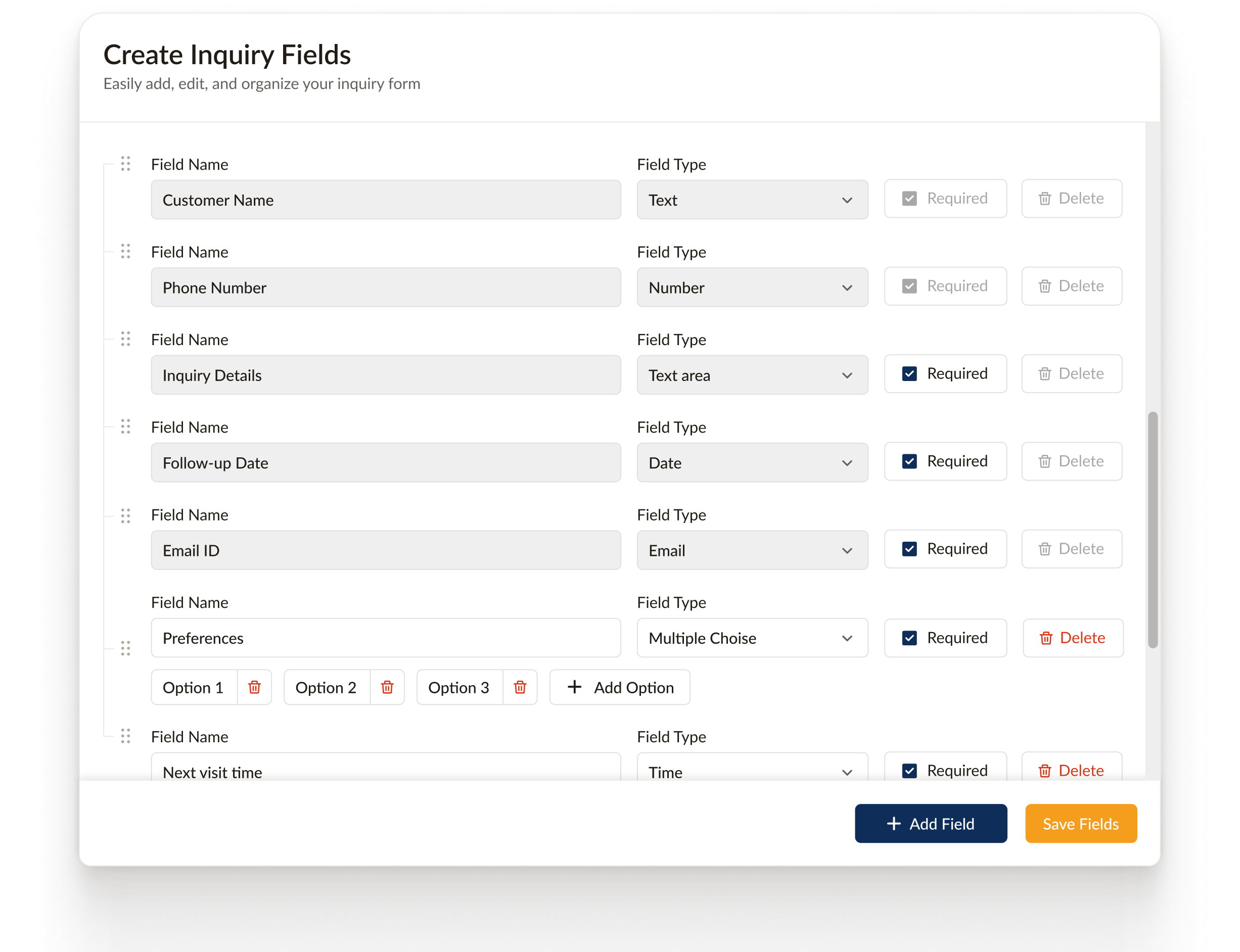 Custom Fields